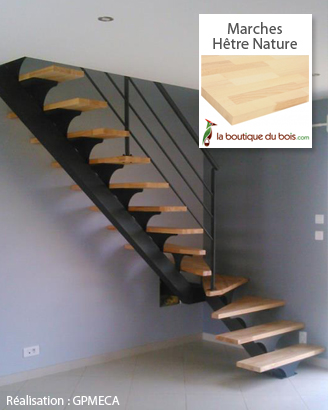Création escalier bois et métal